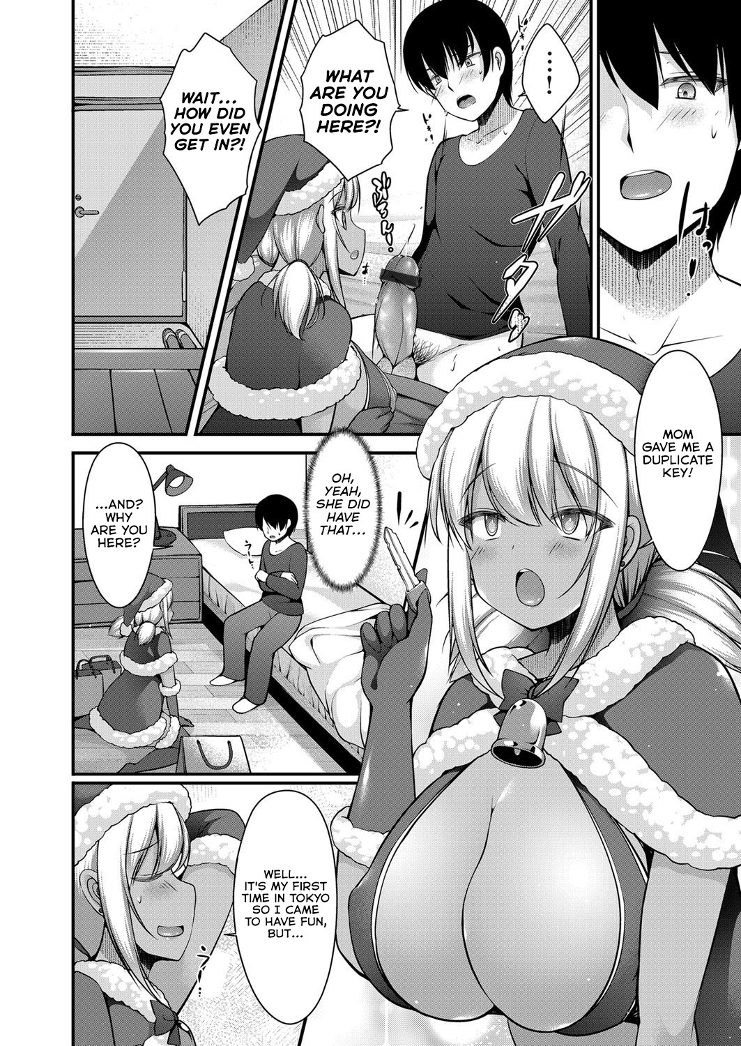Hentai Manga Comic-A Story About When My Big Breasted Little Sister Visited Me From The Country In a Sex Santa Outfit-Read-2
